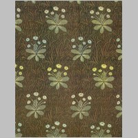 'Daisy' textile design by C F A Voysey, produced by Alexander Morton & Co in 1898..jpg